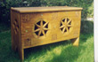Carved Oak Clothes Chest